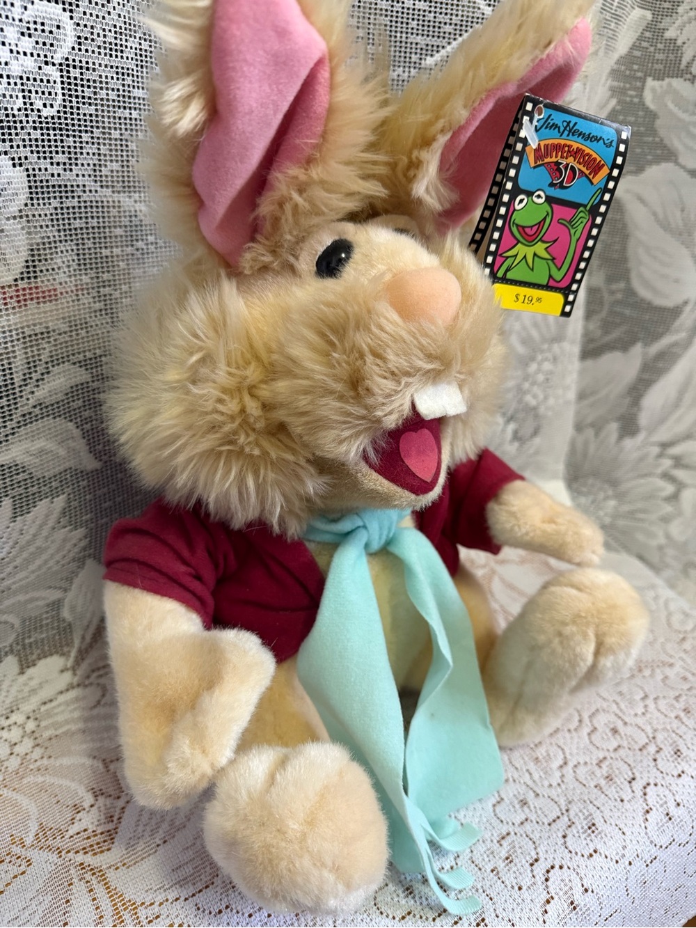 Vintage Muppets Christmas Carol Bean Bunny Plush - Picture 2 of 7